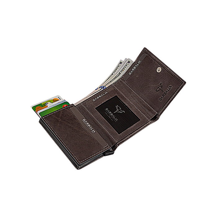 Zoozie Bags Cartera Bryant - Grey Piel Auténtica Hombre Dimensiones 10,5x2x8 cm